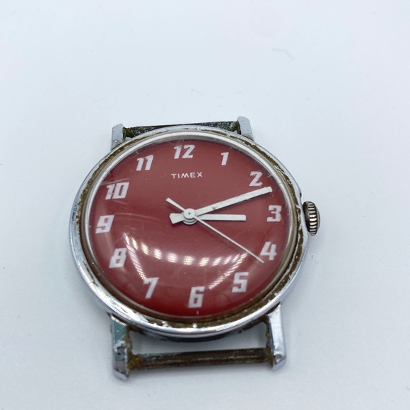 Vintage Red Timex Watch Head